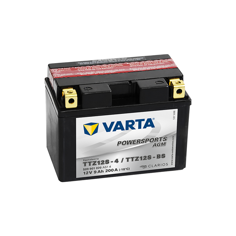Batería Varta TTZ12S-4 TTZ12S-BS 509901020 | bateriasencasa.com