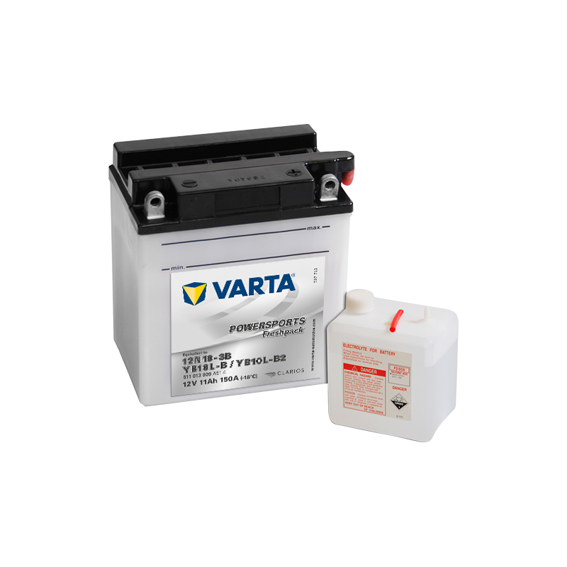 Batería Varta 12N10-3B YB10L-B YB10L-B2 511013009 | bateriasencasa.com