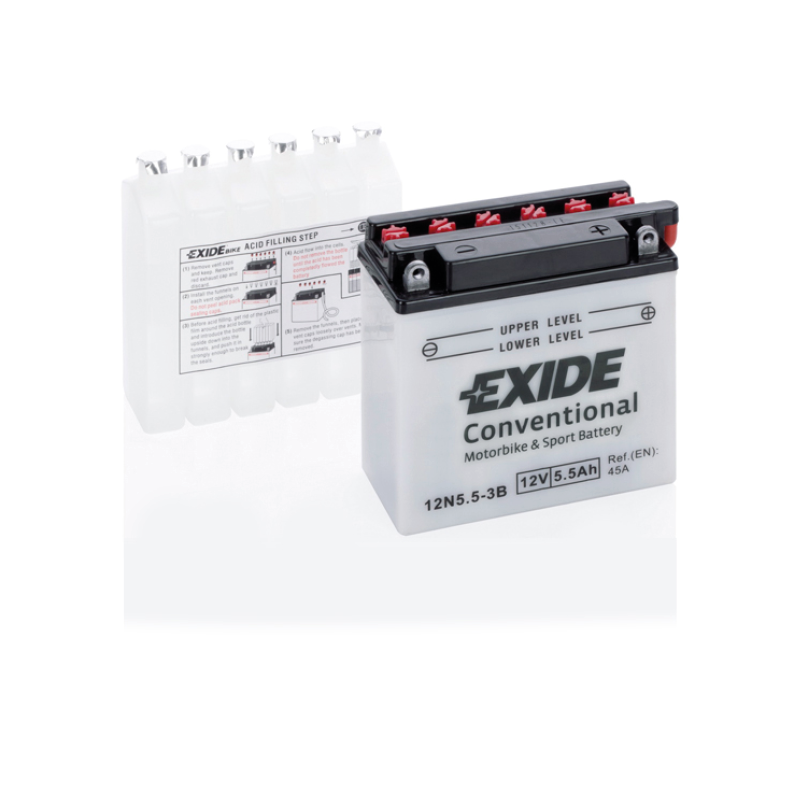 Bateria Exide 12N5,5-3B | bateriasencasa.com