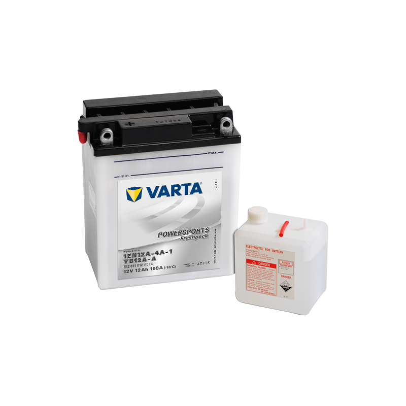 Varta 12N12A-4A-1 YB12A-A 512011012 battery | bateriasencasa.com