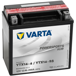 Varta YTX14-4 YTX14-BS 512014010 battery | bateriasencasa.com