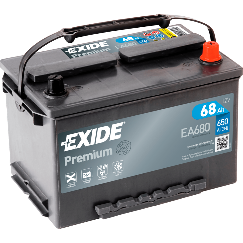 Exide EA680 battery | bateriasencasa.com