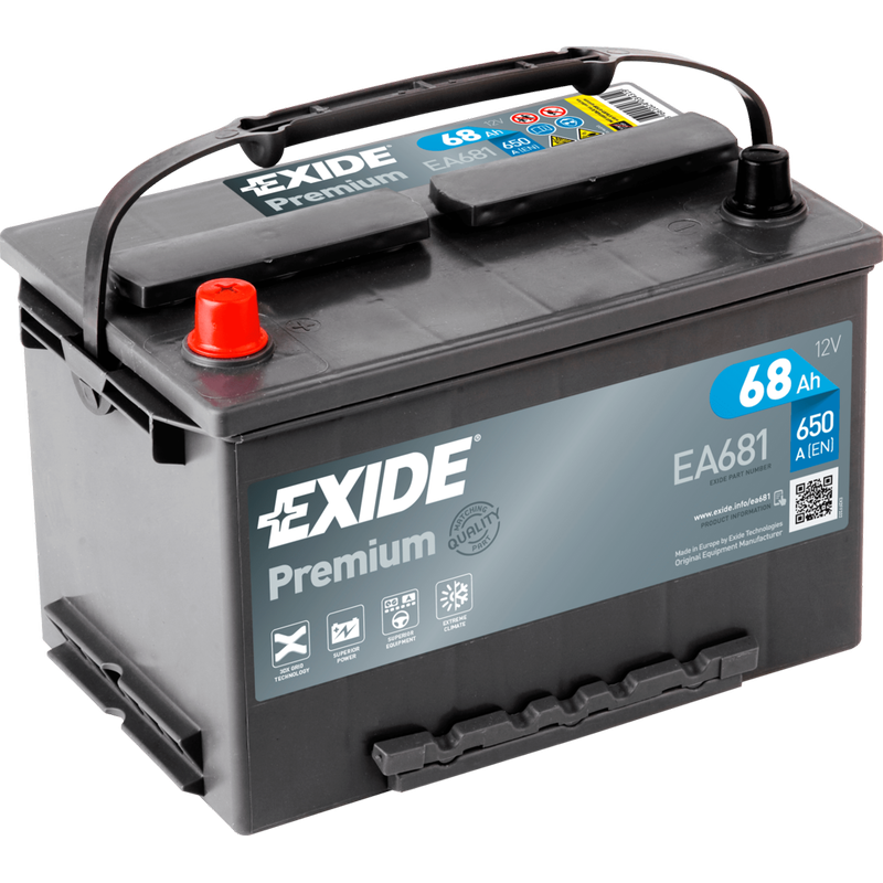 Exide EA681 battery | bateriasencasa.com
