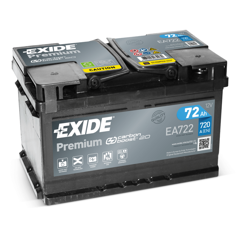 Batteria Exide EA722 | bateriasencasa.com