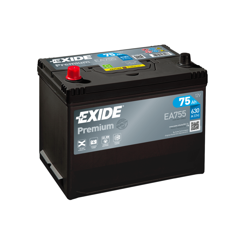 Exide EA755 battery | bateriasencasa.com