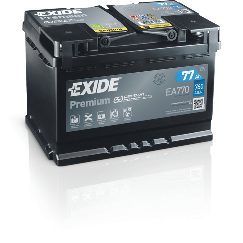 Batteria Exide EA770 | bateriasencasa.com