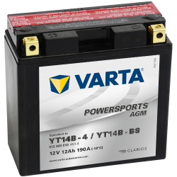 Batterie Varta YT14B-4 YT14B-BS 512903013 | bateriasencasa.com