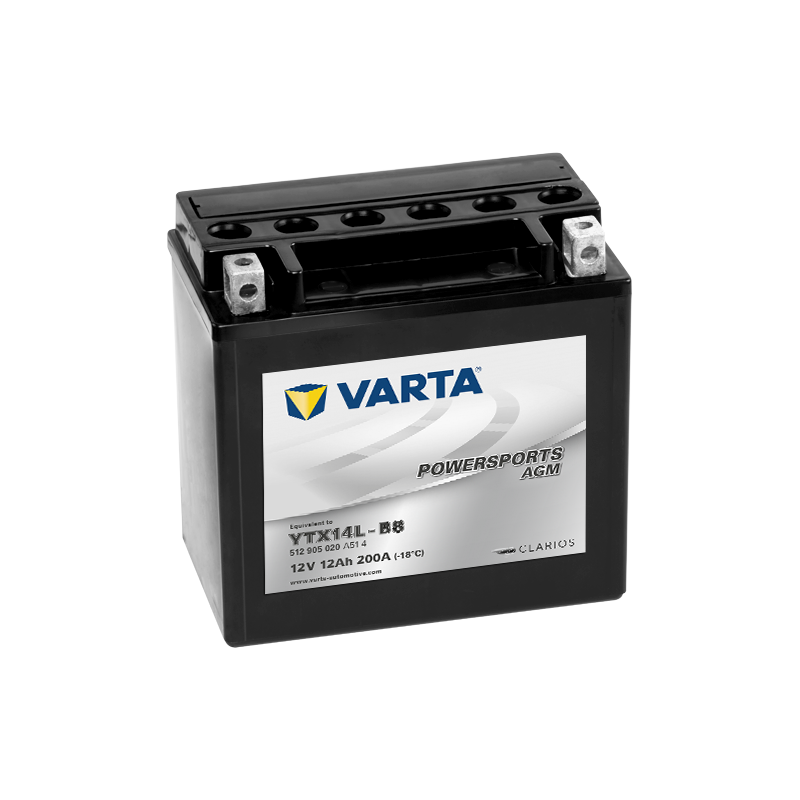 Batterie Varta YTX14L-BS 512905020 | bateriasencasa.com