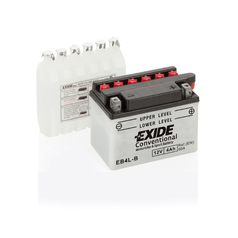 Exide EB4L-B battery | bateriasencasa.com