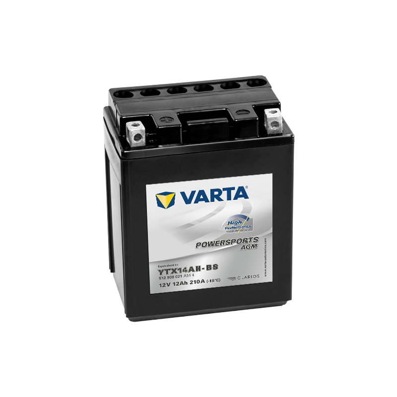 Batterie Varta YTX14AH-BS 512908021 | bateriasencasa.com