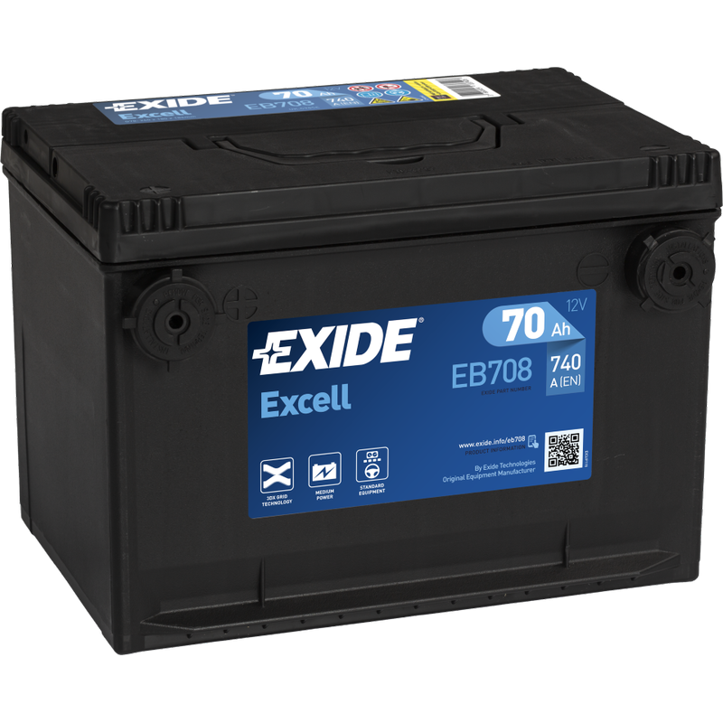 Bateria Exide EB708 | bateriasencasa.com