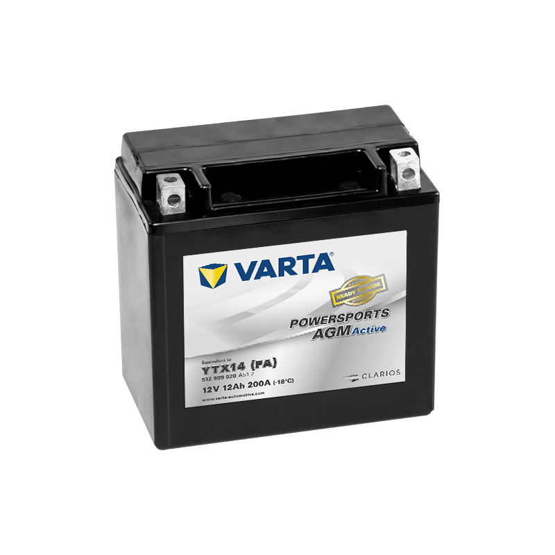 Batterie Varta YTX14-4 512909020 | bateriasencasa.com