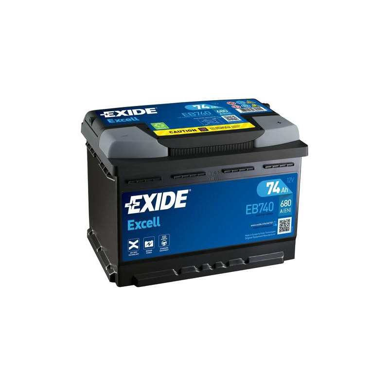 Exide EB740 battery | bateriasencasa.com