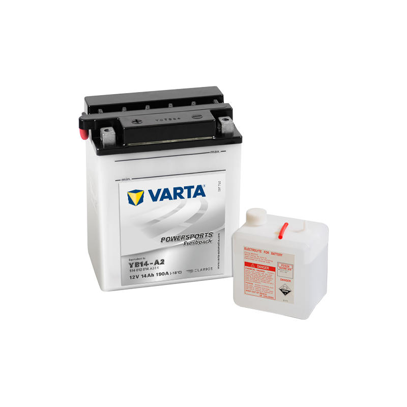 Varta YB14-A2 514012014 battery | bateriasencasa.com
