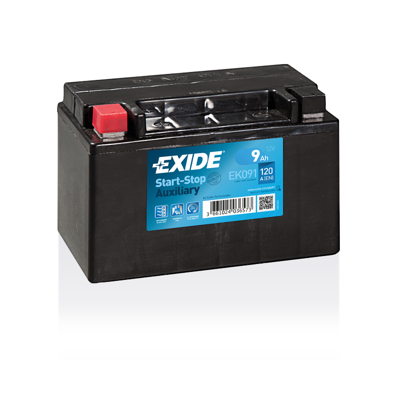 Exide EK091 battery | bateriasencasa.com
