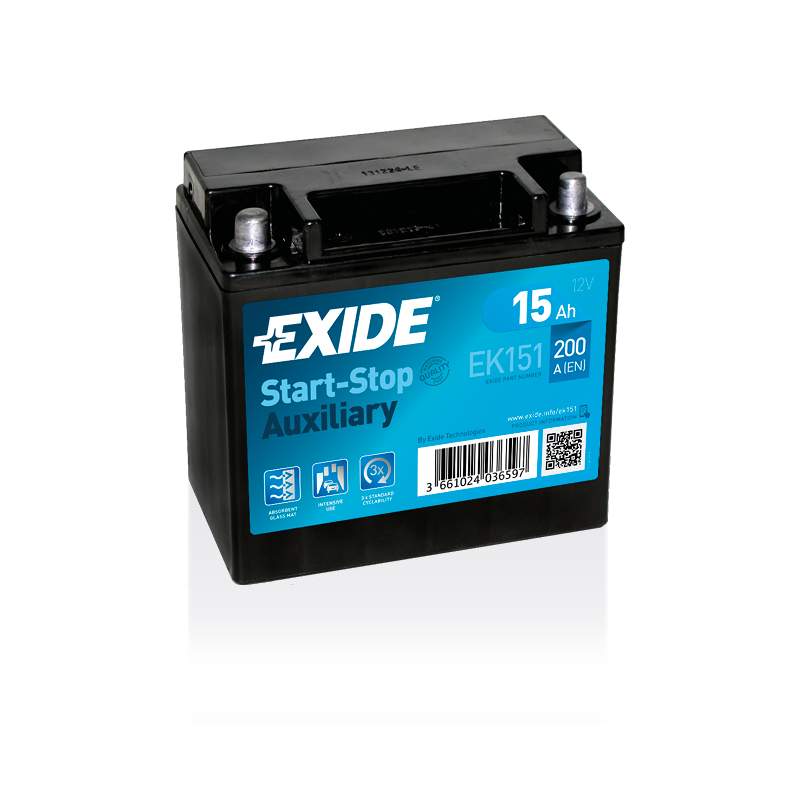 Batería Exide EK151 | bateriasencasa.com