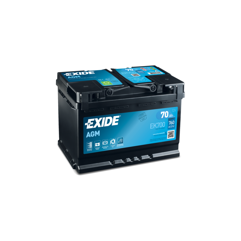 Exide EK700 battery | bateriasencasa.com
