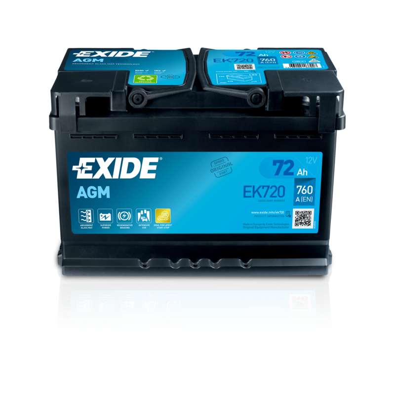 Bateria Exide EK720 | bateriasencasa.com