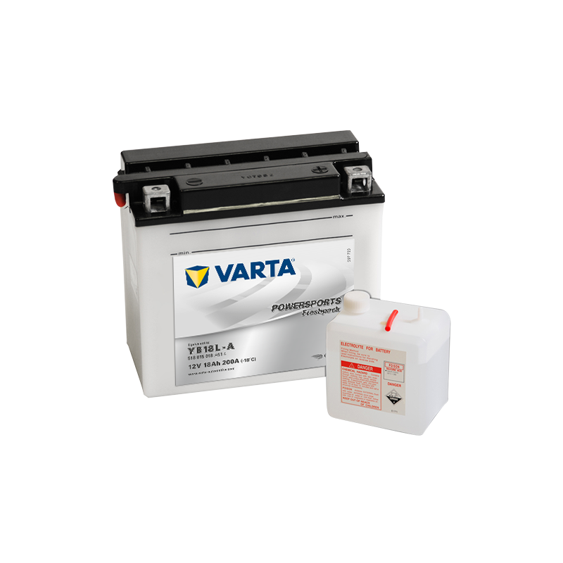 Batería Varta YB18L-A 518015018 | bateriasencasa.com
