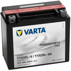 Batterie Varta YTX20L-4 YTX20L-BS 518901026 | bateriasencasa.com
