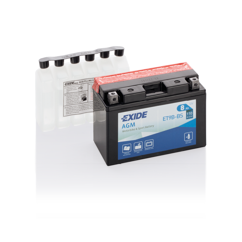Exide ET9B-BS battery | bateriasencasa.com