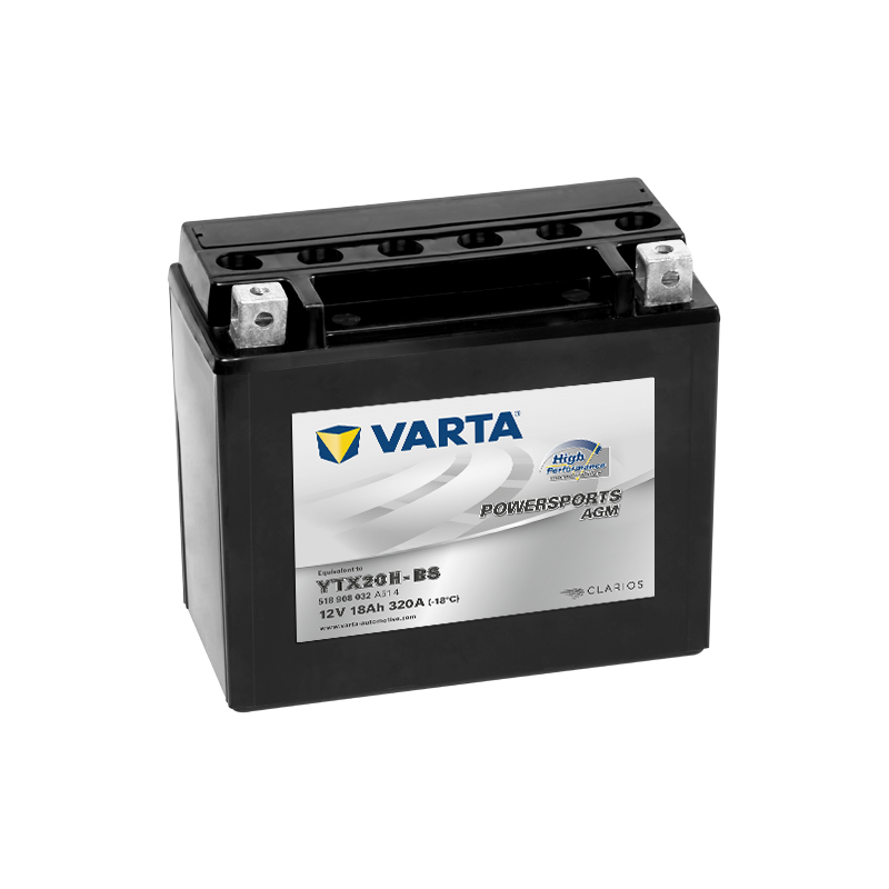 Batterie Varta YTX20H-BS 518908032 | bateriasencasa.com