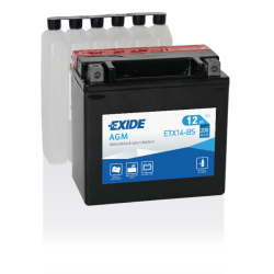 Batería Exide ETX14-BS | bateriasencasa.com