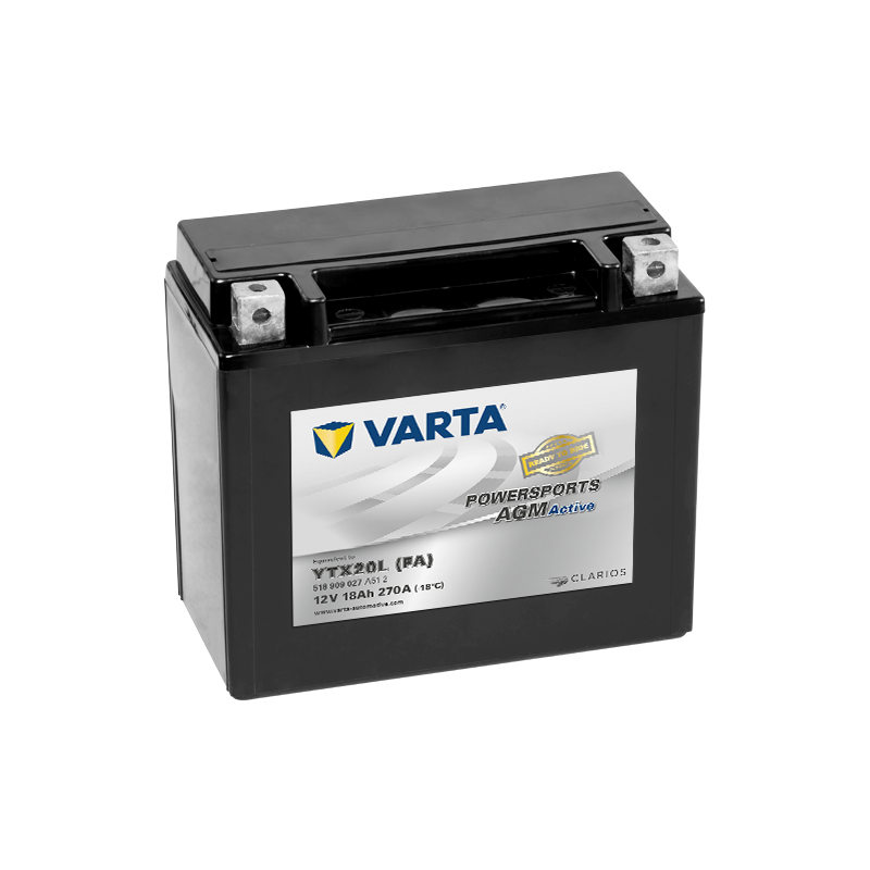 Batterie Varta YTX20L-4 518909027 | bateriasencasa.com