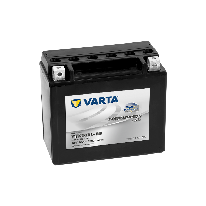 Batteria Varta YTX20HL-BS 518918032 | bateriasencasa.com