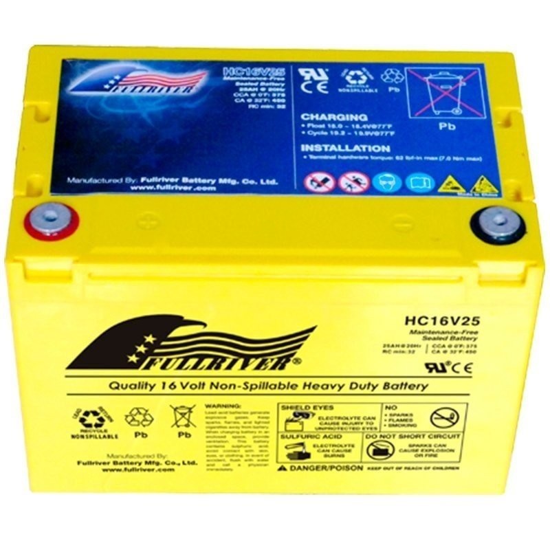 Fullriver HC16V25 battery | bateriasencasa.com